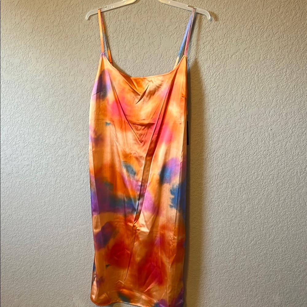Vibrant Tie-Dye Slip Dress